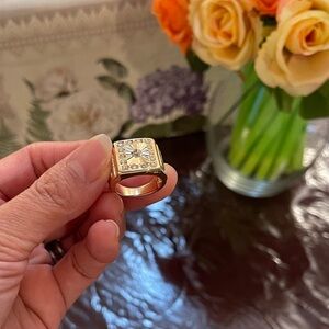 Gold and Silver Women's Ring